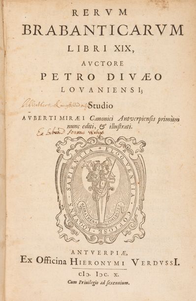 null 
[BELGIQUE] Petrus DIVAEUS [PIETER VAN DIEVE] - Rerum Brabanticarum libri XIX....