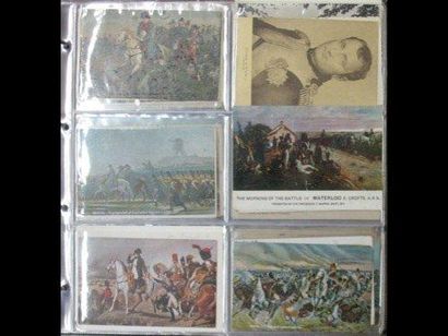 [Ier Empire] Waterloo. Batailles et détails topographiques. 276 cartes postales....