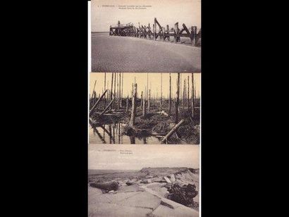null 1914-1918. Champs de bataille de l'Yser. Environ 140 cartes postales.