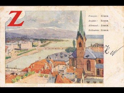 Louis TITZ [Alphabet]. 26 cartes postales polychromes. Bruxelles, Cohn-Donnay & Cie,...