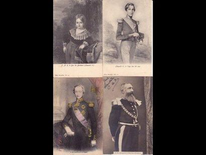 Léopold II et le comte de Flandre. 95 cartes...