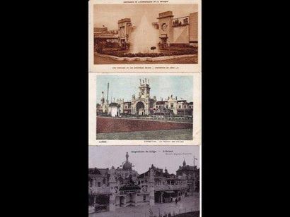 Belgique Expositions Universelles de Liège (1905 et 1930). Environ 155 cartes postales...