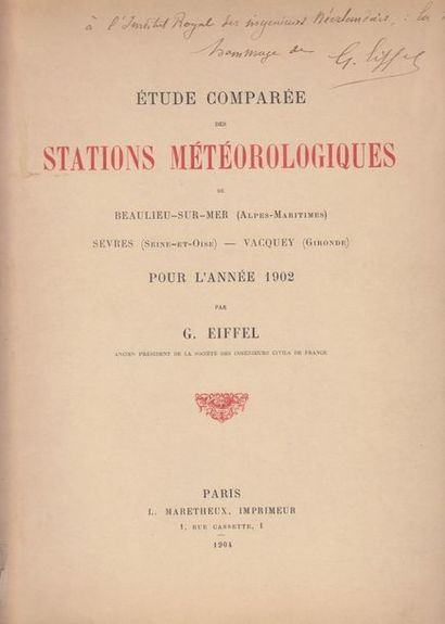 null 
Gustave EIFFEL - Étude comparée des stations météorologiques de Beaulieu-sur-Mer...