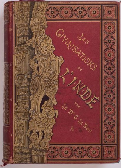 null 
Gustave LE BON - Les Civilisations de l'Inde. Ouvrage illustré de 7 chromolithographies,...