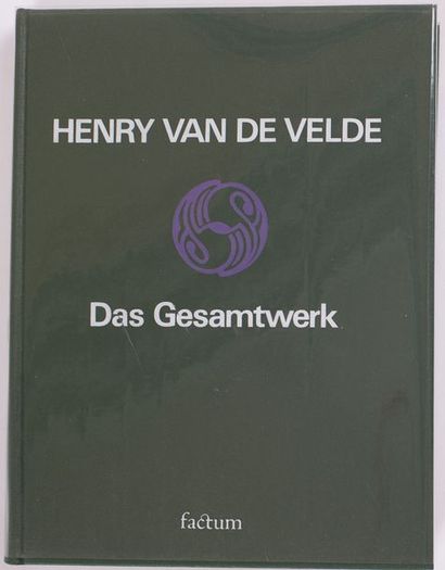VAN DE VELDE 
HENRY VAN DE VELDE Wolf D. PECHER - Henry van de Velde. Das Gesamtwerk.... Gazette Drouot