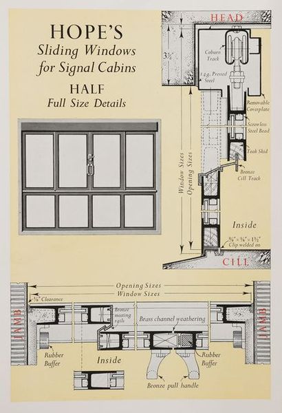 null 
HOPE'S WINDOWS. A catalogue of metal windows for drawing-office use, giving...