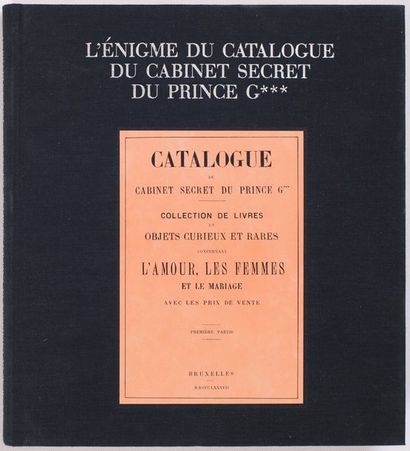 null 
Jacques DUPRILOT - L'Énigme du catalogue du cabinet secret du Prince G*** [Galitzin]...