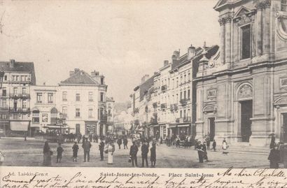 null 
BRUXELLES & BRABANT. Environ 90 cartes postales, certaines avant 1914.

Bruxelles,...