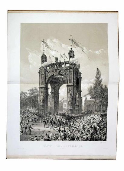 null 
CÉRÉMONIES ET FÊTES QUI ONT EU LIEU À BRUXELLES, du 21 au 23 juillet 1856,...