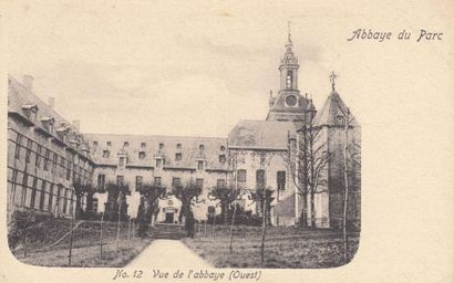 null 
ABBAYES (119) & CHÂTEAUX DE BELGIQUE (406). Ensemble 525 cartes postales, époques...