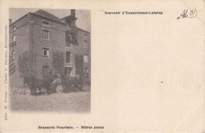 null 
ÉCAUSSINNES. Ensemble 5 cartes postales avant 1914 (2 angles froissés).

Place...