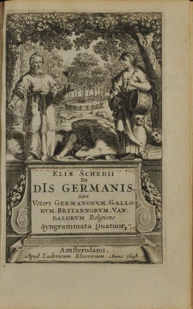 null 
[1648 ELZEVIER] Elias SCHEDIUS - De diis Germanis, sive Veteri Germanorum,...