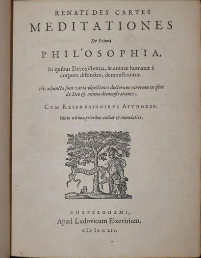 null 
[1654 ELZEVIER] René DESCARTES - Meditationes de prima philosophia, in quibus...