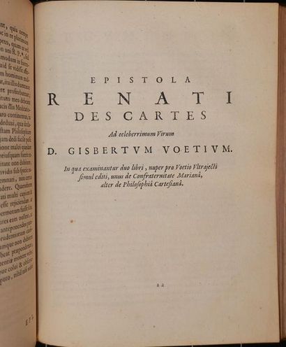 null 
[1654 ELZEVIER] René DESCARTES - Meditationes de prima philosophia, in quibus...