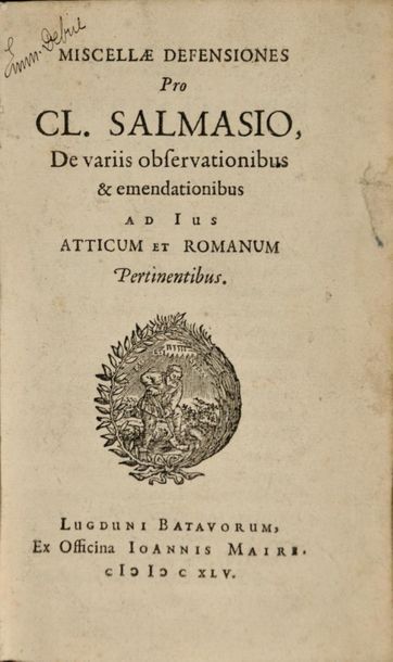 null 
[1669 ELZEVIER] Antonio PEREZ - Institutiones imperiales, erotematibus distinctae,...