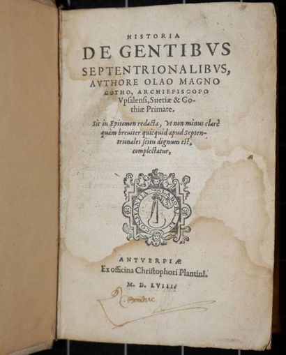 null 
[1558 PLANTIN] OLAUS MAGNUS - Historia de gentibus septentrionalibus [...].
Antverpiae,...