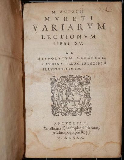 null 
[1565 PLANTIN] Publius TERENTIUS AFER - [Opera]. Terentius a M. Antonio Mureto....