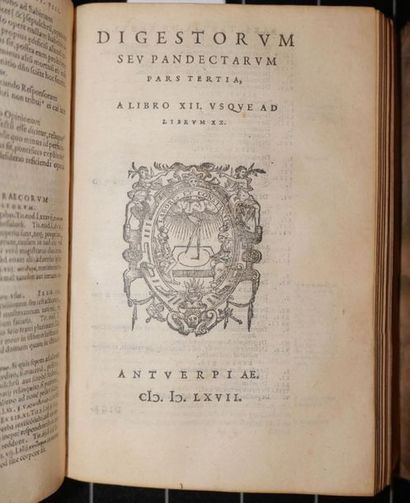 null 
[1567 PLANTIN] JUSTINIEN - Codicis Dn. Iustiniani Sacratissimi Principis PP....