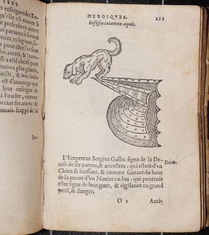 null 
[1567 PLANTIN] Claude PARADIN / GABRIEL SYMEON - Les Devises heroïques.
Anvers,...