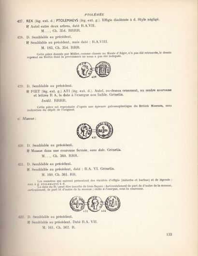 null 
ANTIQUITÉ ROMAINE. Lot de 6 volumes illustrés, en français.
 Formats divers,...