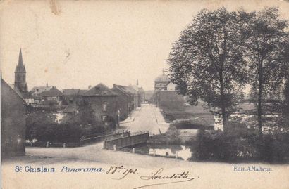 null 
SAINT-GHISLAIN. Environ 125 cartes postales, époques diverses.

