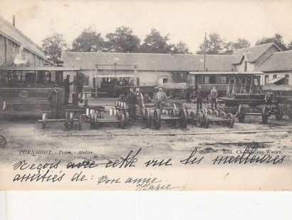 null 
TURNHOUT. 11 cartes postales avant 1914.

Château d'eau, marché, dentellières,...