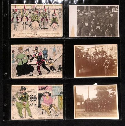 null 
MILITARIA. Environ 125 cartes postales 1914-1918 essentiellement.

Dont une...