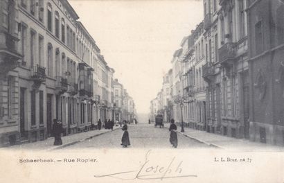 null 
BRUXELLES & 19 COMMUNES. Ensemble 90 cartes postales, la majorité avant 1914.

Belle...