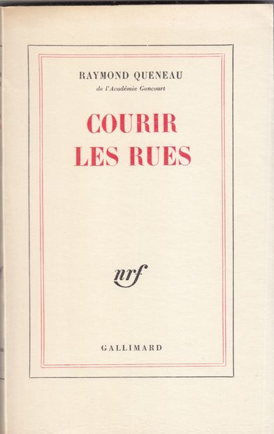 null 
Raymond QUENEAU - Réunion de 4 éditions originales.

- Une histoire modèle....