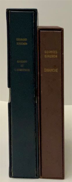 null 
Georges SIMENON - Dimanche.
Paris, Presses de la Cité, 1959. In-8, en feuilles,...
