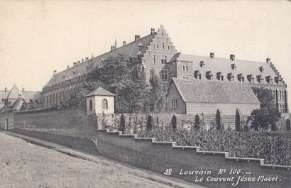 null 
LOUVAIN. Environ 75 cartes postales, époques diverses.

