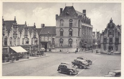 null 
FLANDRE. Bruges (+/-65), Furnes, Anvers, Gand. Environ 100 cartes postales...
