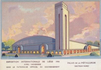 null 
LIÈGE. About 120 postcards including many "moonlights" + 15 cards of the 1930...