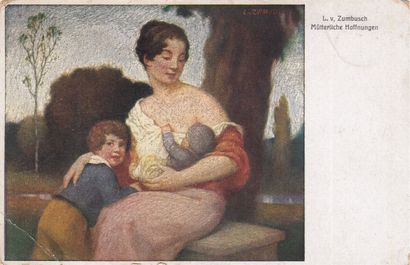 null 
BEAUX-ARTS. About 2500 postcards of art reproductions.

