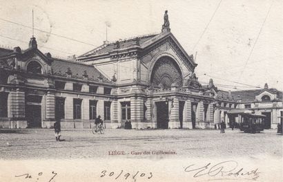 null 
LIÈGE, Expo 1905, Verviers (5). Approximately 105 postcards having circulated...