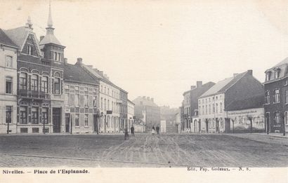 null 
NIVELLES. Set of 19 postcards having circulated before 1910.

ATTACHED:

-...