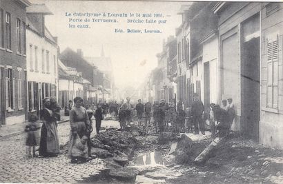 The Cataclysm in Leuven, May 14, 1906. Set...