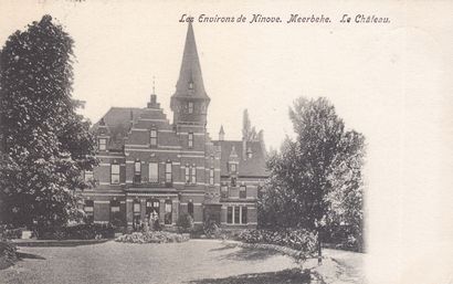 null 
MEERBEKE (5) & NINOVE (16). Ensemble 21 cartes postales ayant circulé avant...