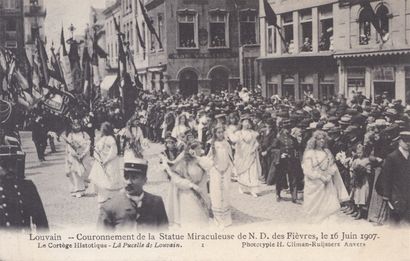 null 
LOUVAIN. Couronnement de la statue miraculeuse de N. D. des Fièvres, le 16...