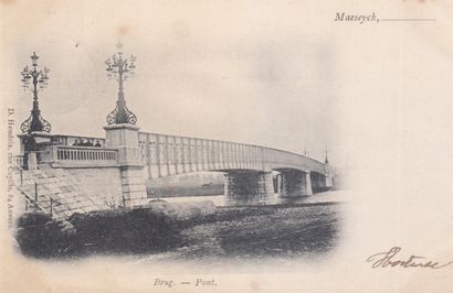 null 
FLANDRE. Ensemble 38 cartes postales ayant circulé avant 1910.

Beek (Pays-Bas)...