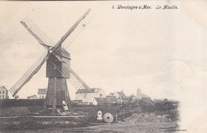 null 
WENDUYNE. Set of 28 postcards circulated in 1901 or 1903.

Mill (2 different),...