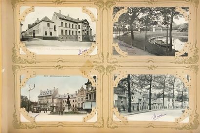 null 
GAND. Set of 240 postcards, circa 1905.
 Gathered in 1 album in-4 Italian style,...