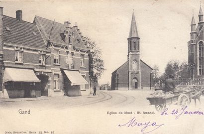 null 
MONT-SAINT-AMAND. Set of 29 postcards of the beguinage, the majority having...