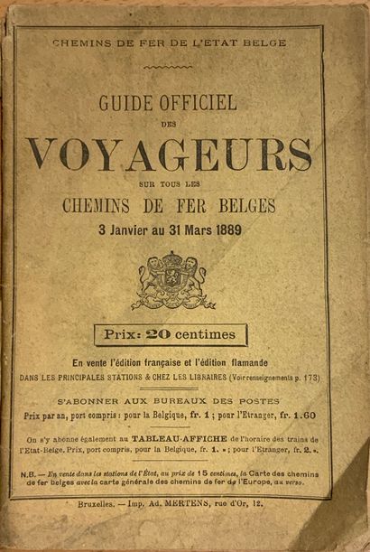 
CHEMINS DE FER DE L'ÉTAT-BELGE - Guide officiel...