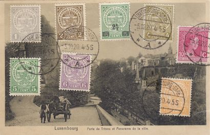 null 
GRAND DUCHY OF LUXEMBOURG. 50 postcards having circulated.

