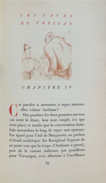 null 
André GIDE - Les Caves du Vatican. Eaux-fortes de LABOUREUR.
Paris, Gallimard,...