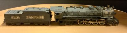 null 
[STEAM LOCOMOTIVES À VAPEUR] UNITED SCALE MODELS HO - Santa Fe #456 2-8-4 Steam...