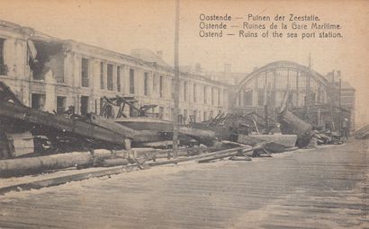 null 
OSTENDE. Ensemble plus de 500 cartes postales, d'époques diverses.
 Réunies...