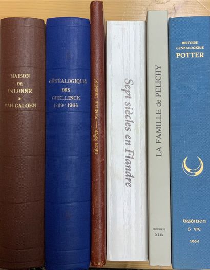 null 
CALOEN, GHELLINCK, LAMMENS, NEVE, PELICHY & POTTER. Lot de 6 volumes.
 Éditions...