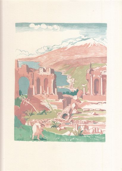 null 
Maurice DENIS - Carnets de voyage d'Italie. [Suite des illustrations seule].
[Paris,...